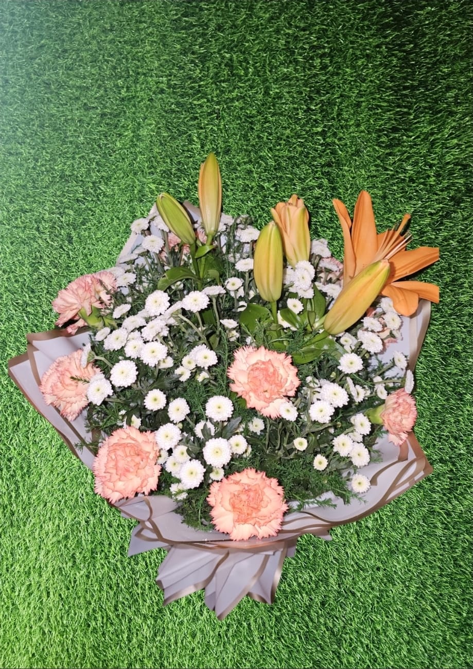 Peach Harmony Bouquet - Sai Flower