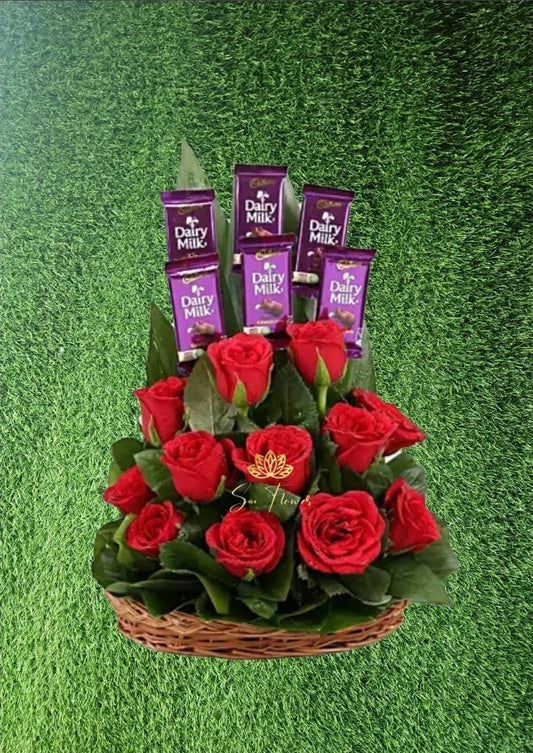 Choco Rose Hamper - Sai Flower