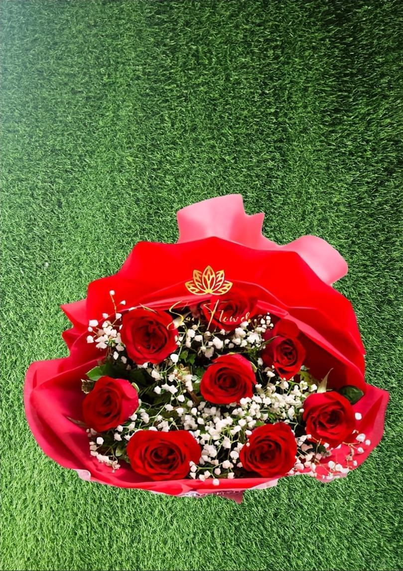 Scarlet Elegance Bouquet - Sai Flower