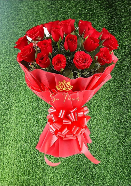 Radiant Ruby Elegance - Sai Flower