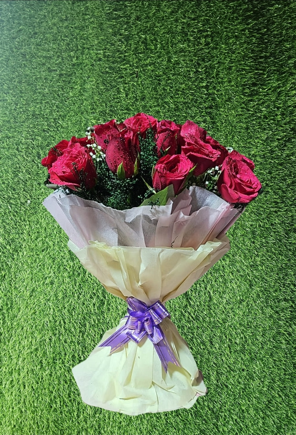 Elegant Red Rose Bouquet 🌹✨ - Sai Flower