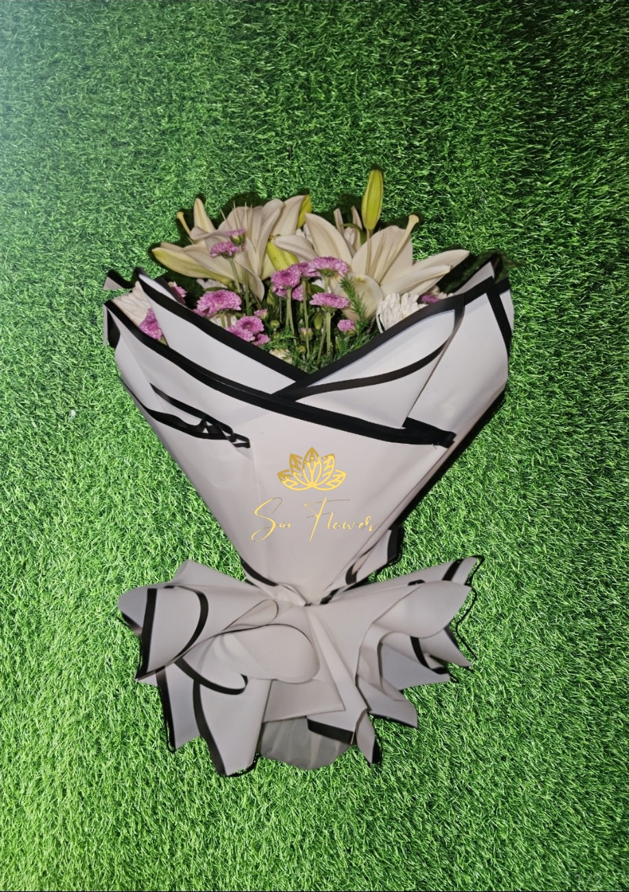 Lavender Lily Elegance - Sai Flower