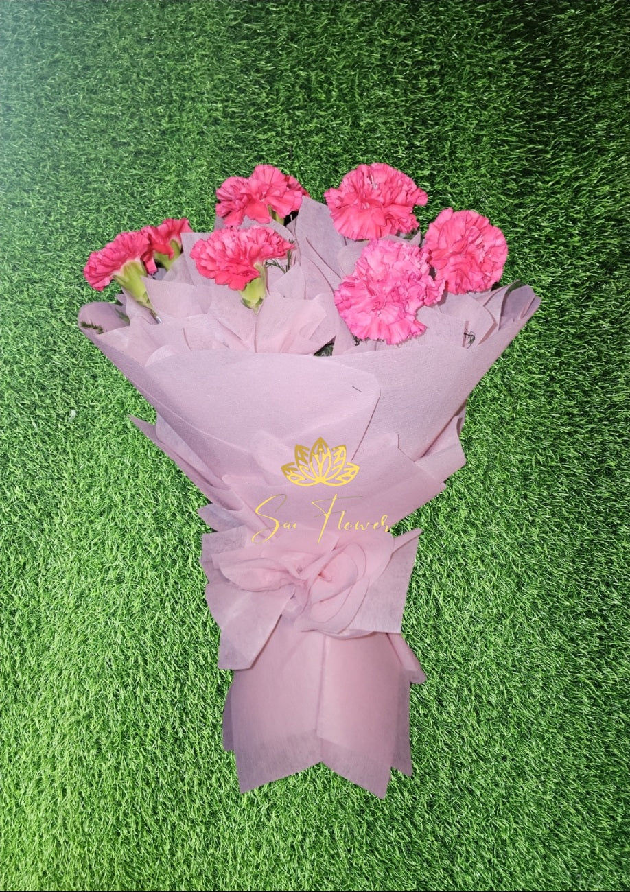 Blushing Pink Carnation Delight - Sai Flower