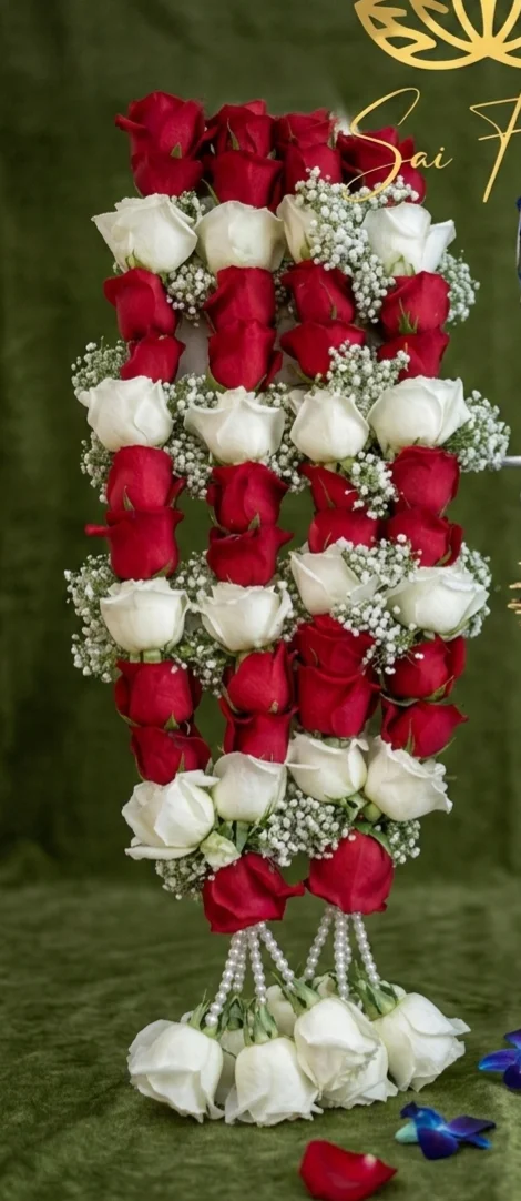 Classic Red Rose & White Floral Jewellery Set with Kalire for Brides gallery