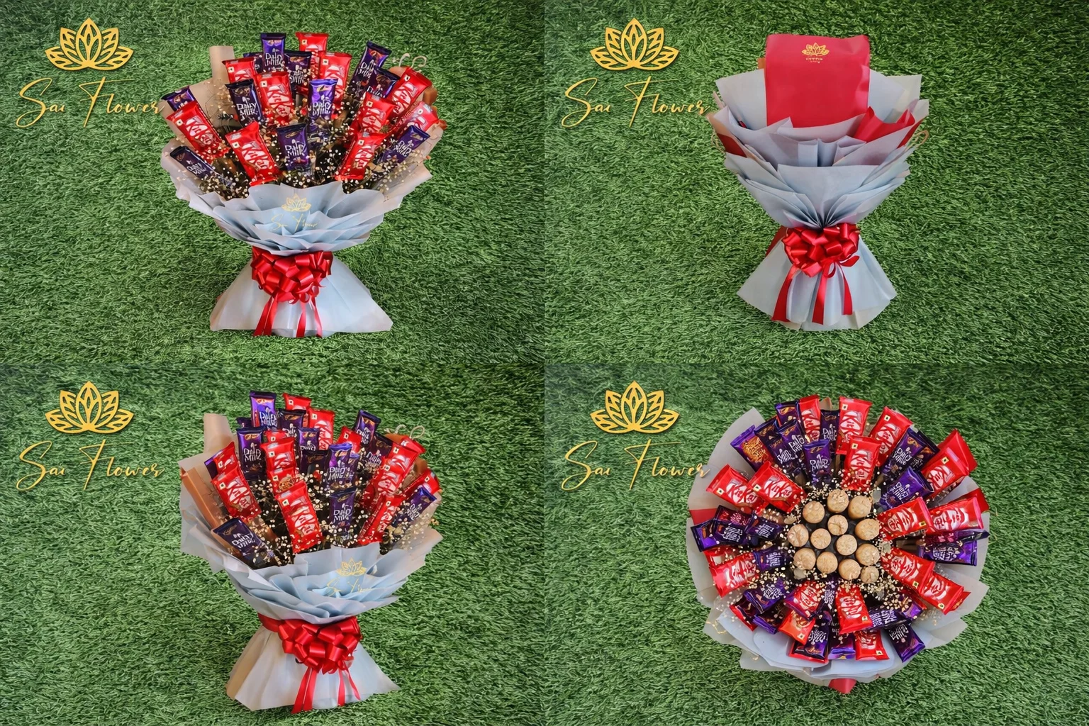 Premium Dairy Milk & KitKat Chocolate Bouquet – Luxury Chocolate Gift Arrangement by Sai Flower gallery