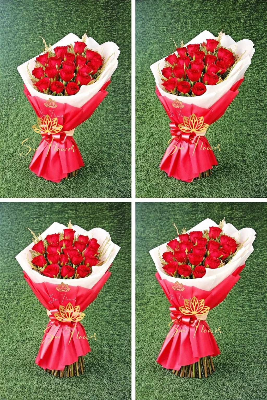 Premium 24 Red Roses Bouquet – Luxury Romantic Red Rose Arrangement by Sai Flower gallery