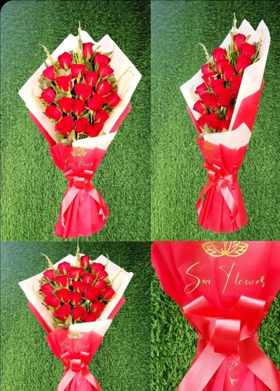 Premium 24 Red Roses Bouquet – Luxury Romantic Red Rose Arrangement by Sai Flower gallery
