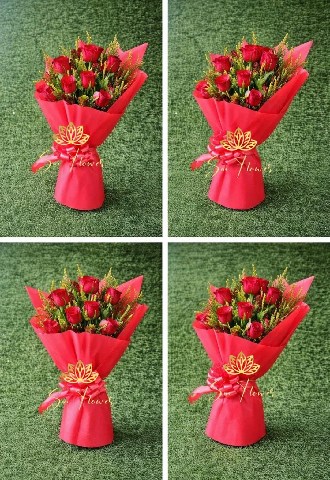 Classic Red Rose Bouquet – Premium Romantic Fresh Flower Arrangement gallery