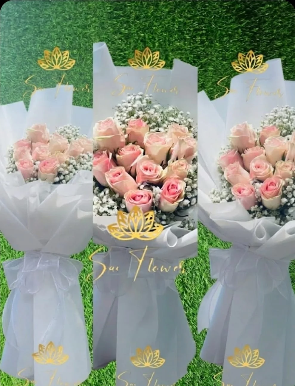 Blush Pink Rose Bouquet gallery