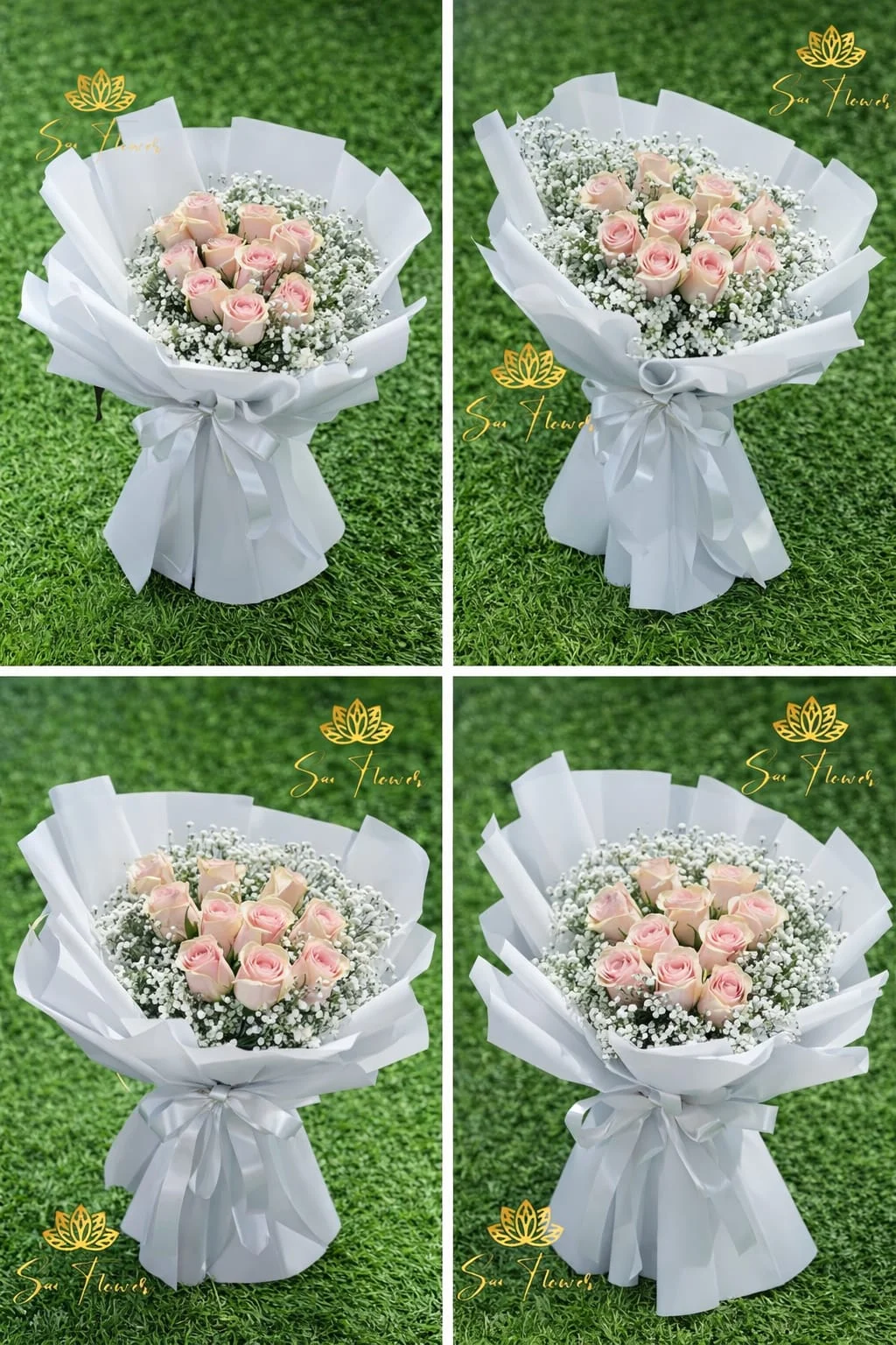 Blush Pink Rose Bouquet gallery