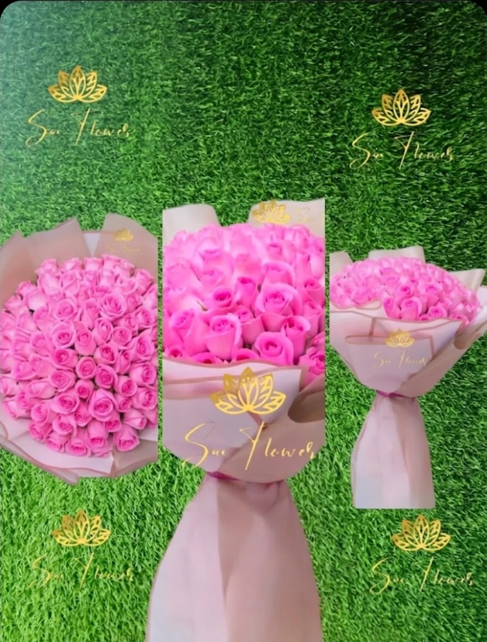 Luxury Pink Rose Grand Bouquet gallery