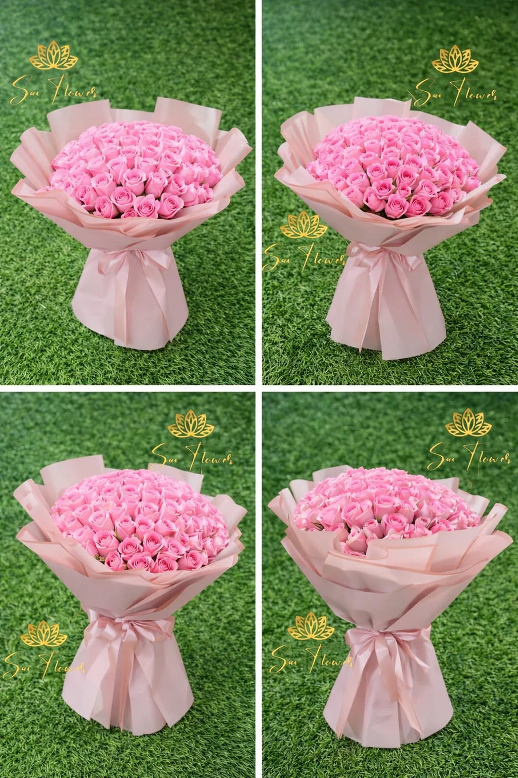 Luxury Pink Rose Grand Bouquet gallery