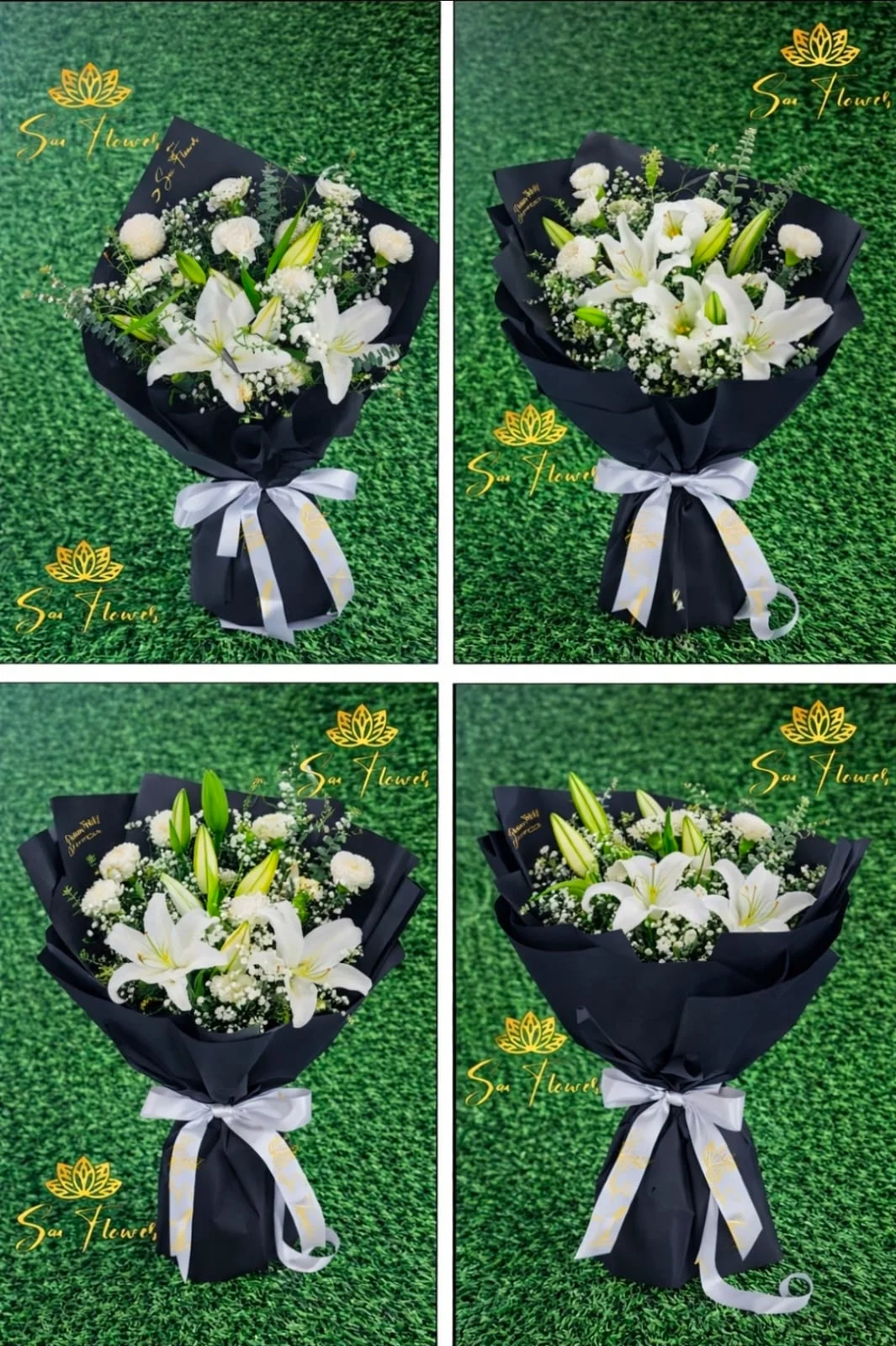 Noir White Lily Premium Bouquet gallery