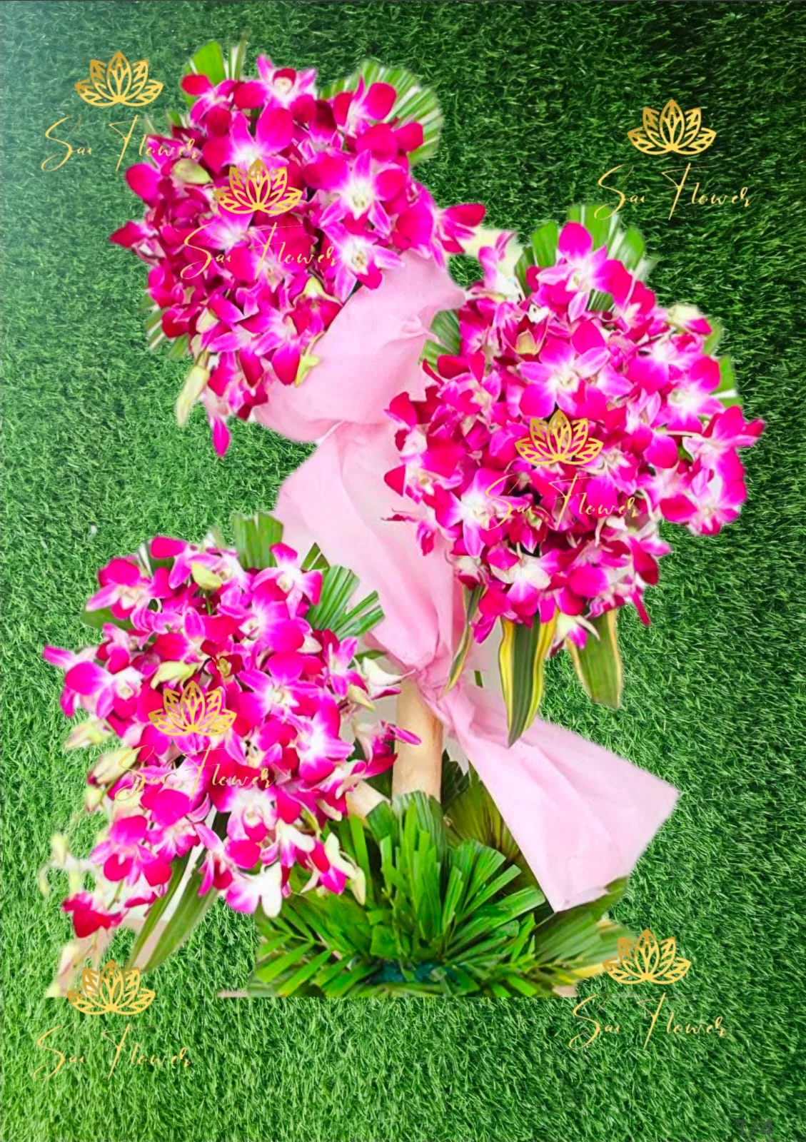 Luxury Pink Orchid Floral Arrangement gallery