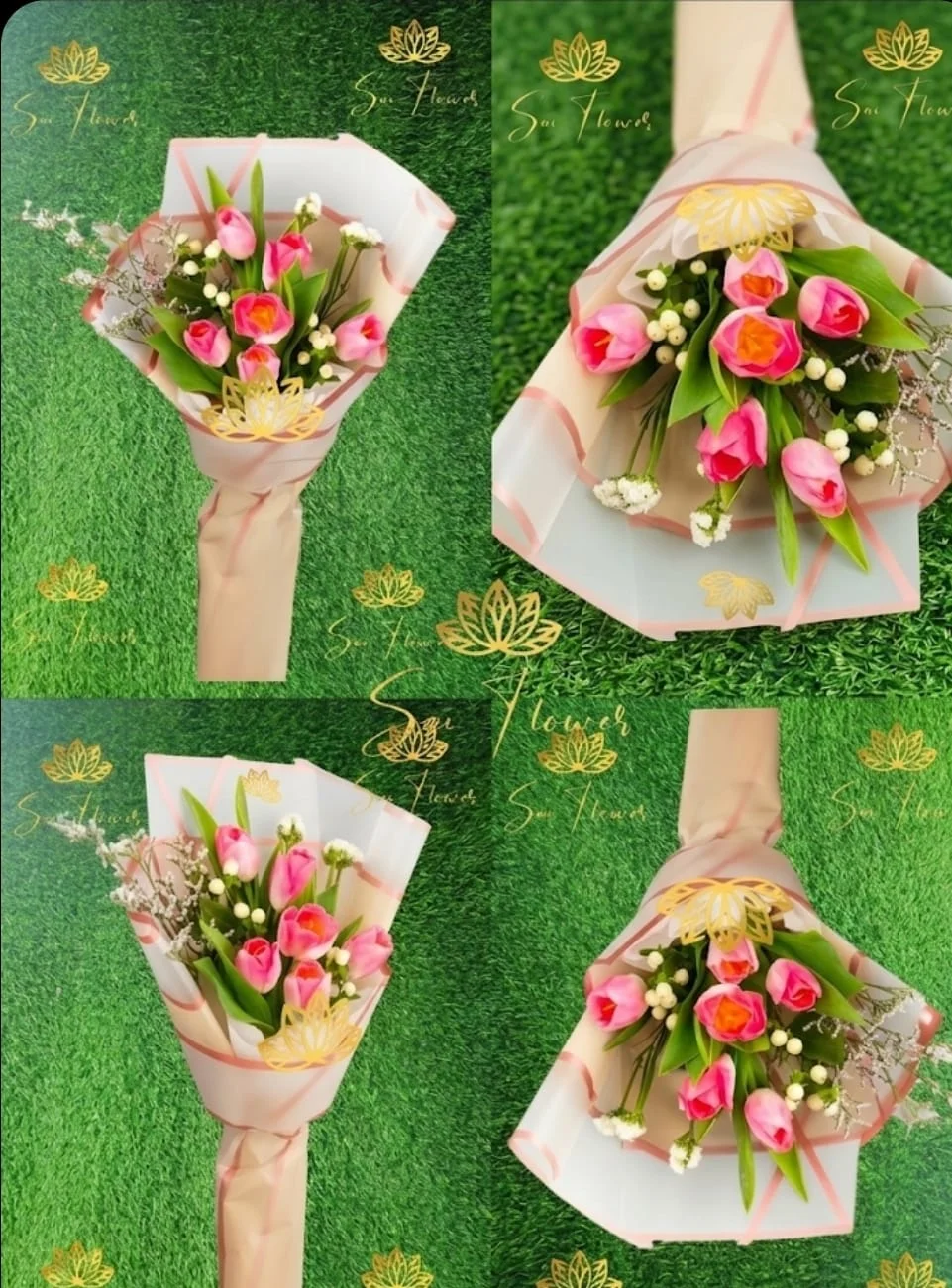 Blush Pink Tulip Hand Bouquet gallery