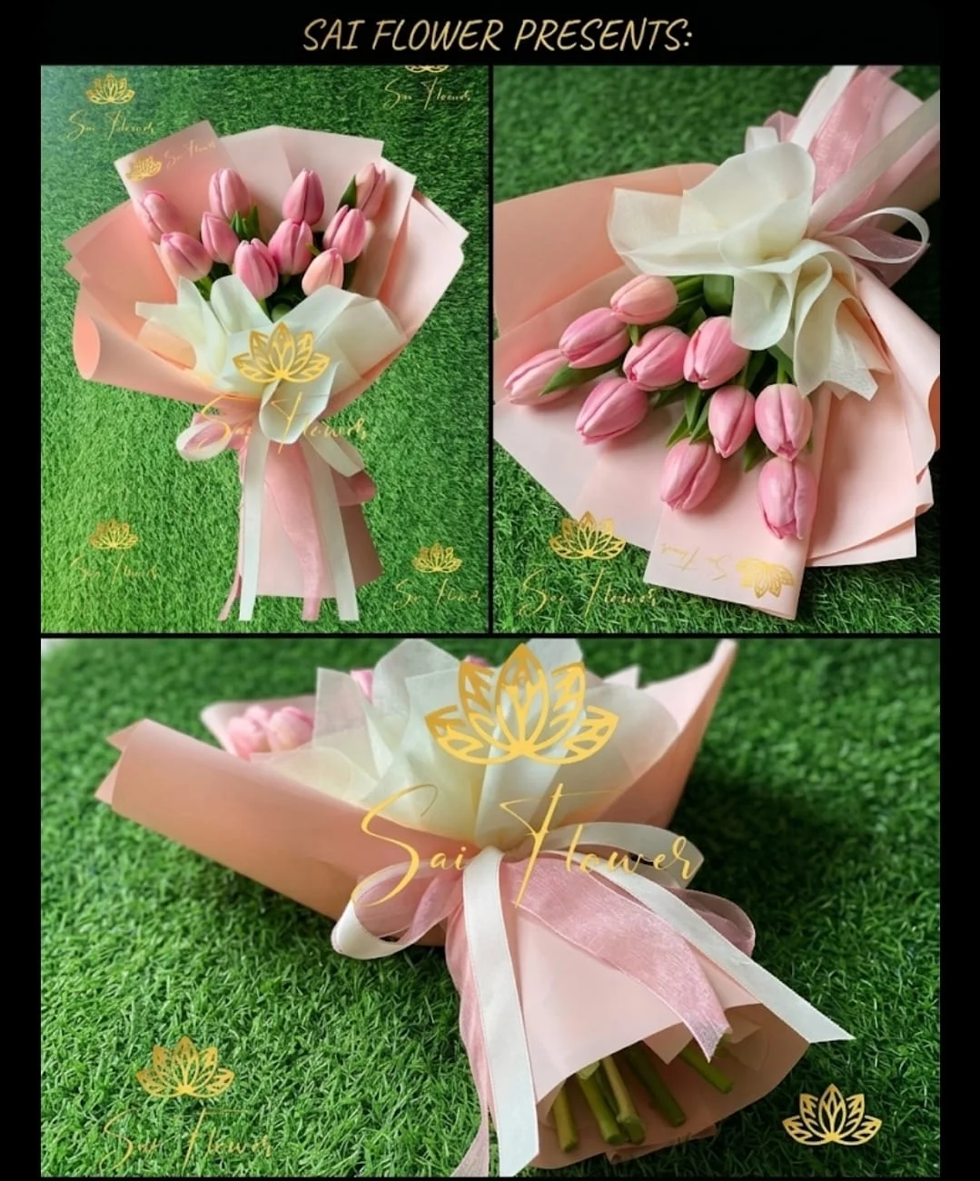 Blush Pink Tulip Elegance Bouquet gallery