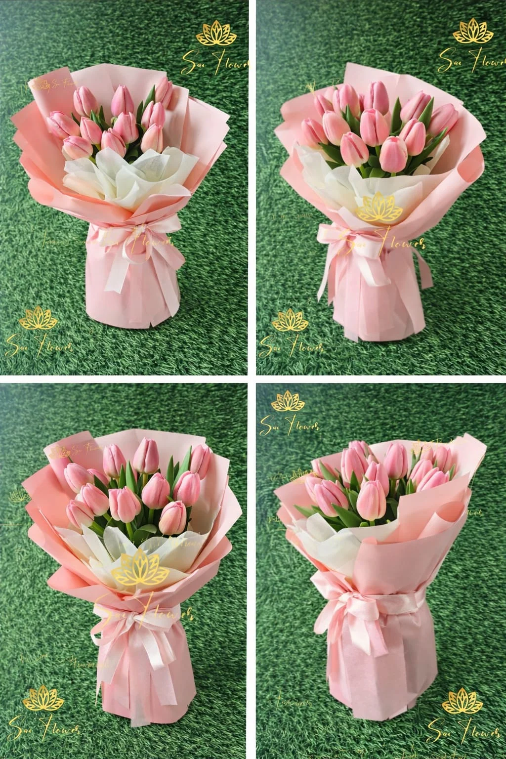 Blush Pink Tulip Elegance Bouquet gallery