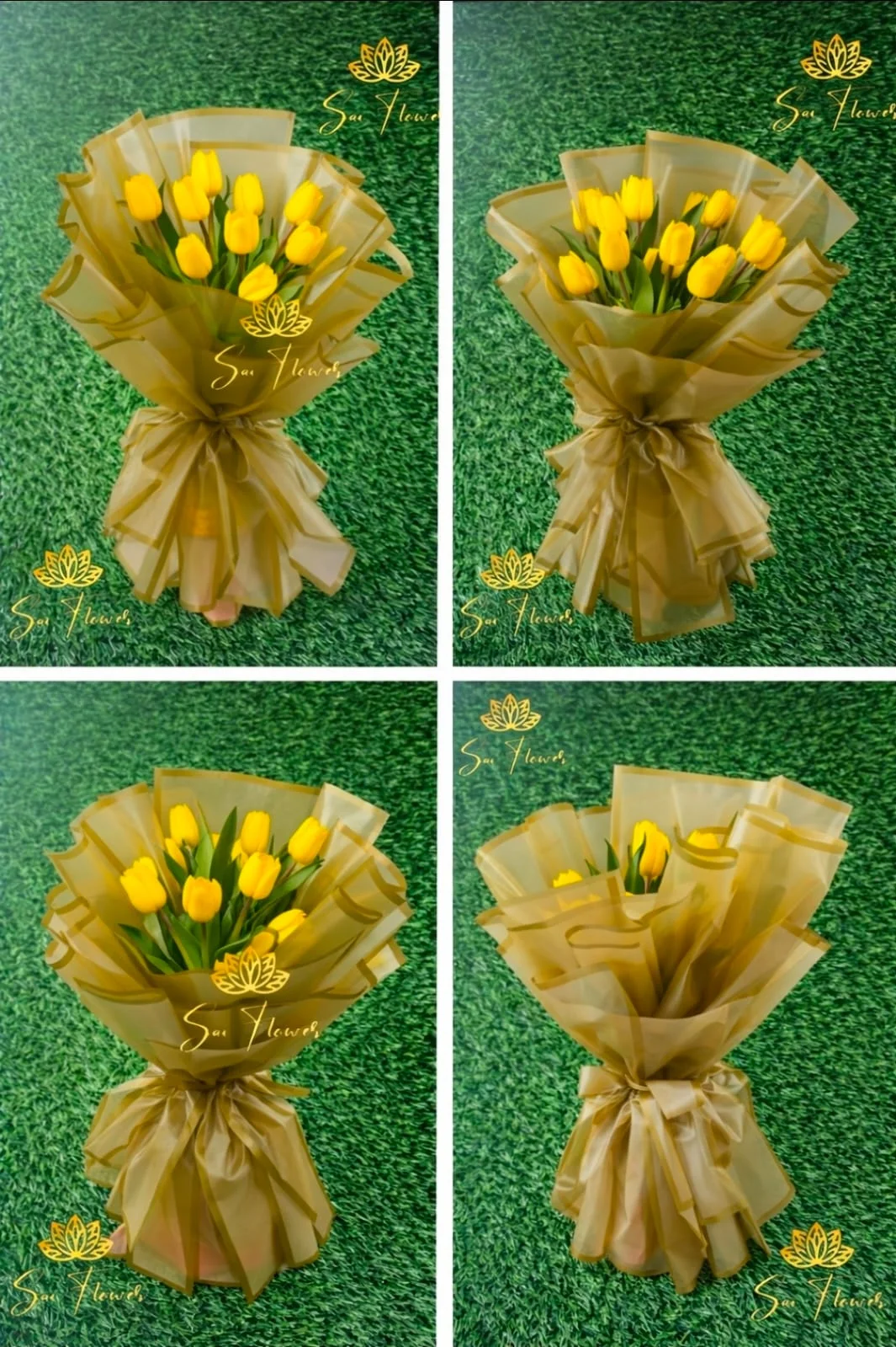 Golden Sunshine Yellow Tulip Bouquet gallery