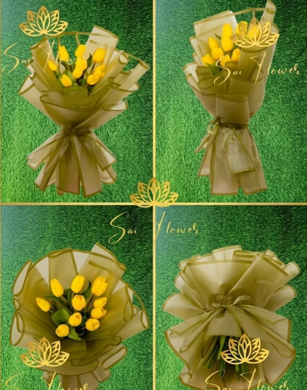 Golden Sunshine Yellow Tulip Bouquet gallery