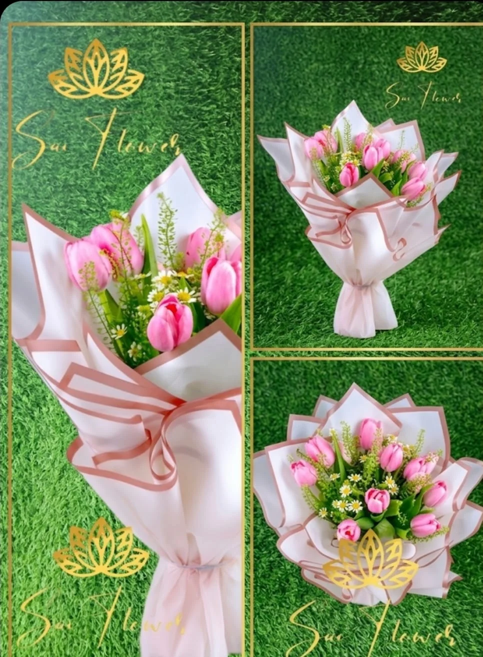 Sweet Pink Tulip Bloom Bouquet gallery