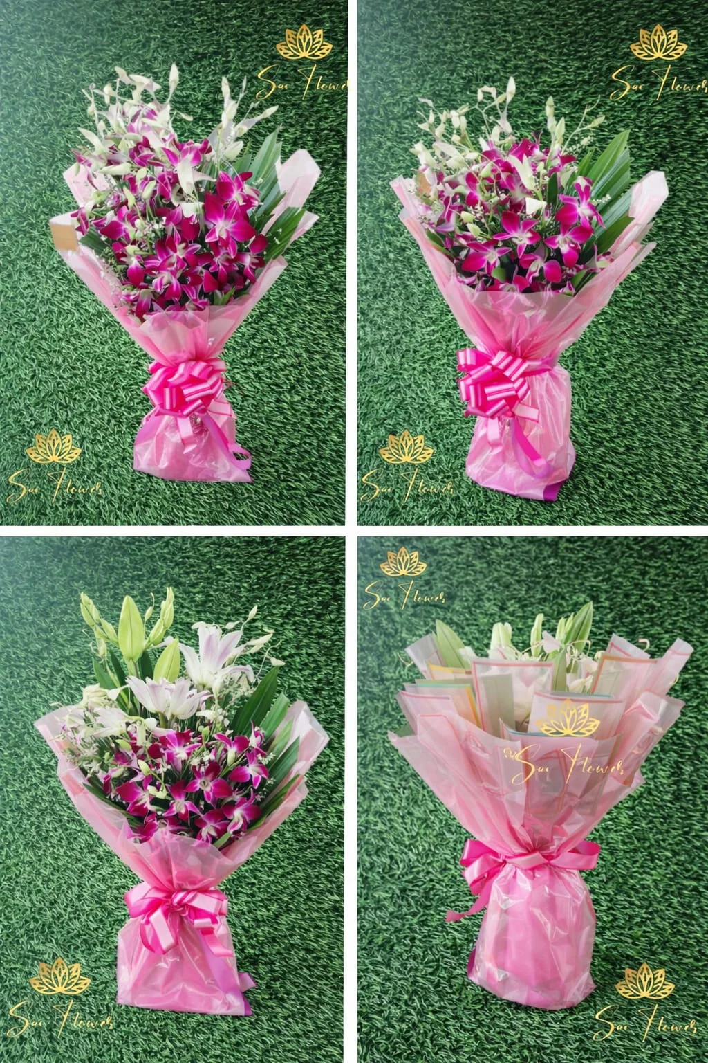 Royal Purple Orchid Elegance Bouquet gallery