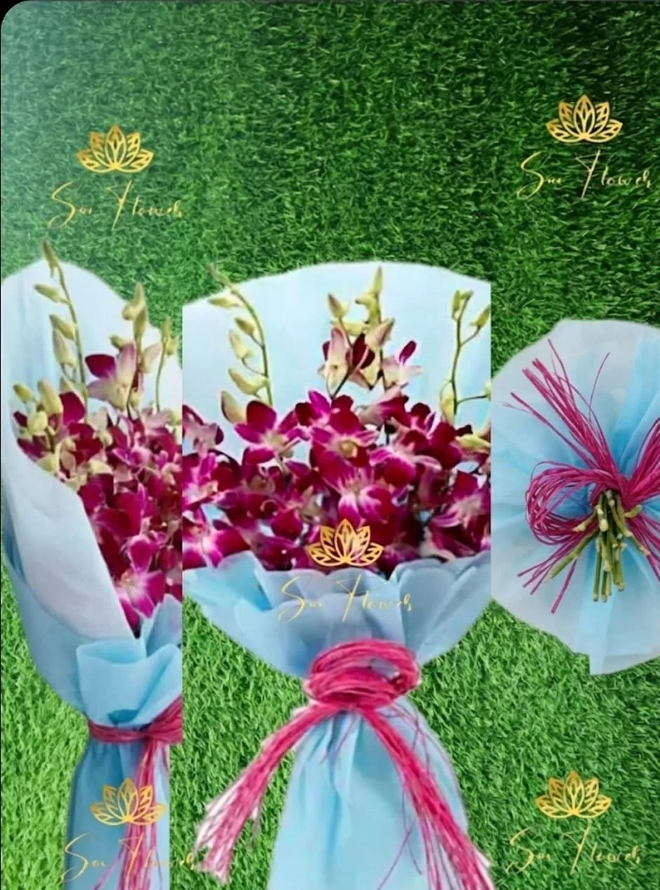 Royal Purple Orchid Bliss Bouquet gallery