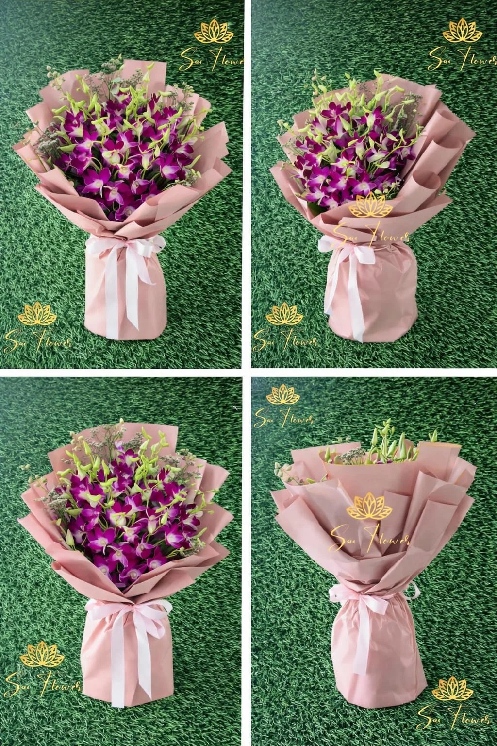 Velvet Purple Orchid Charm Bouquet gallery