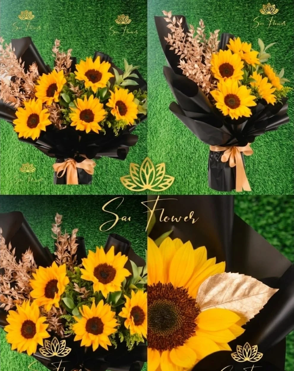Midnight Sunflower Elegance Bouquet gallery