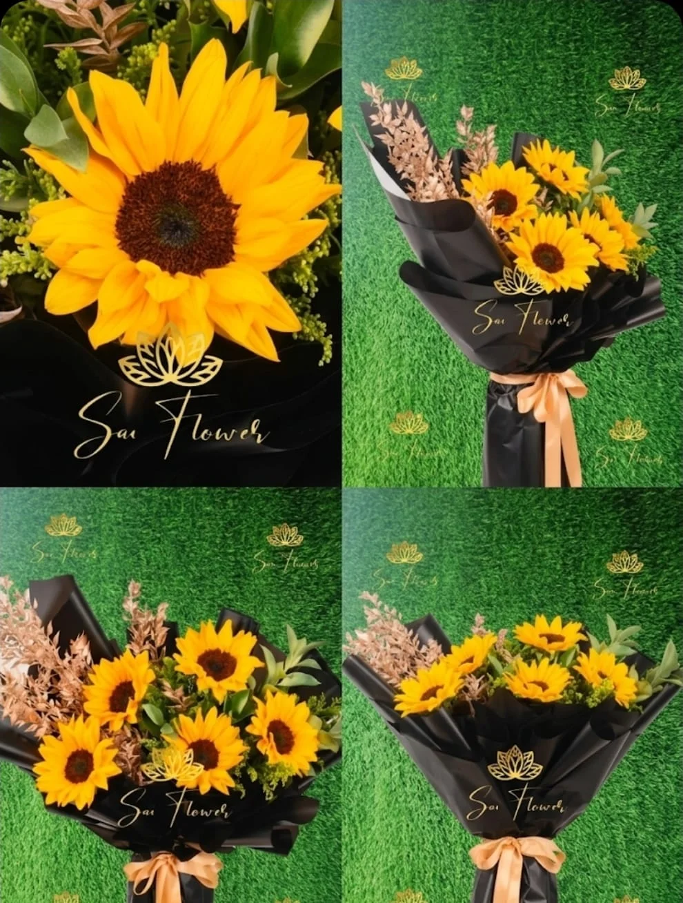 Midnight Sunflower Elegance Bouquet gallery
