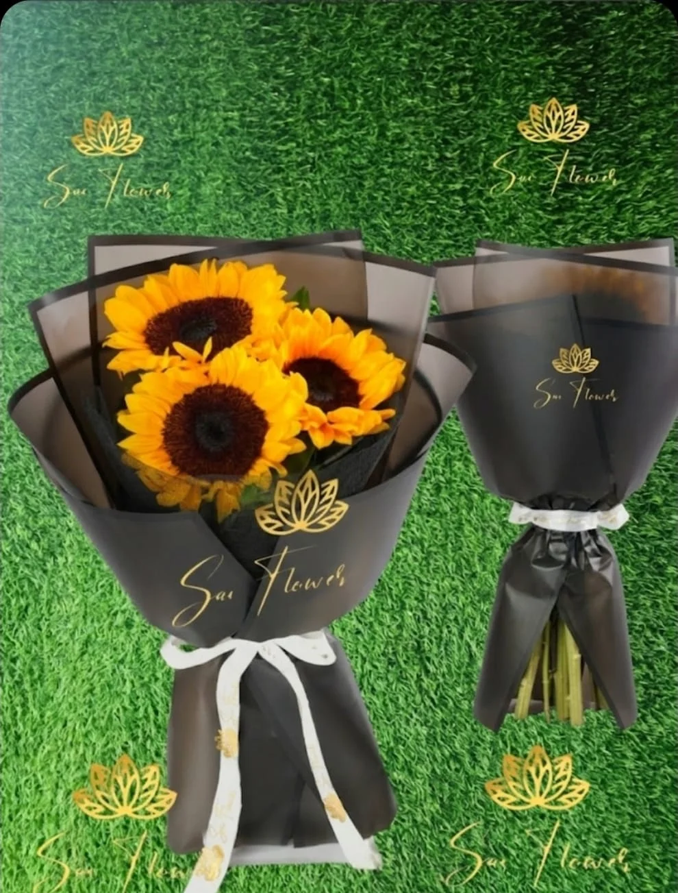 Triple Sunflower Elegance Bouquet gallery