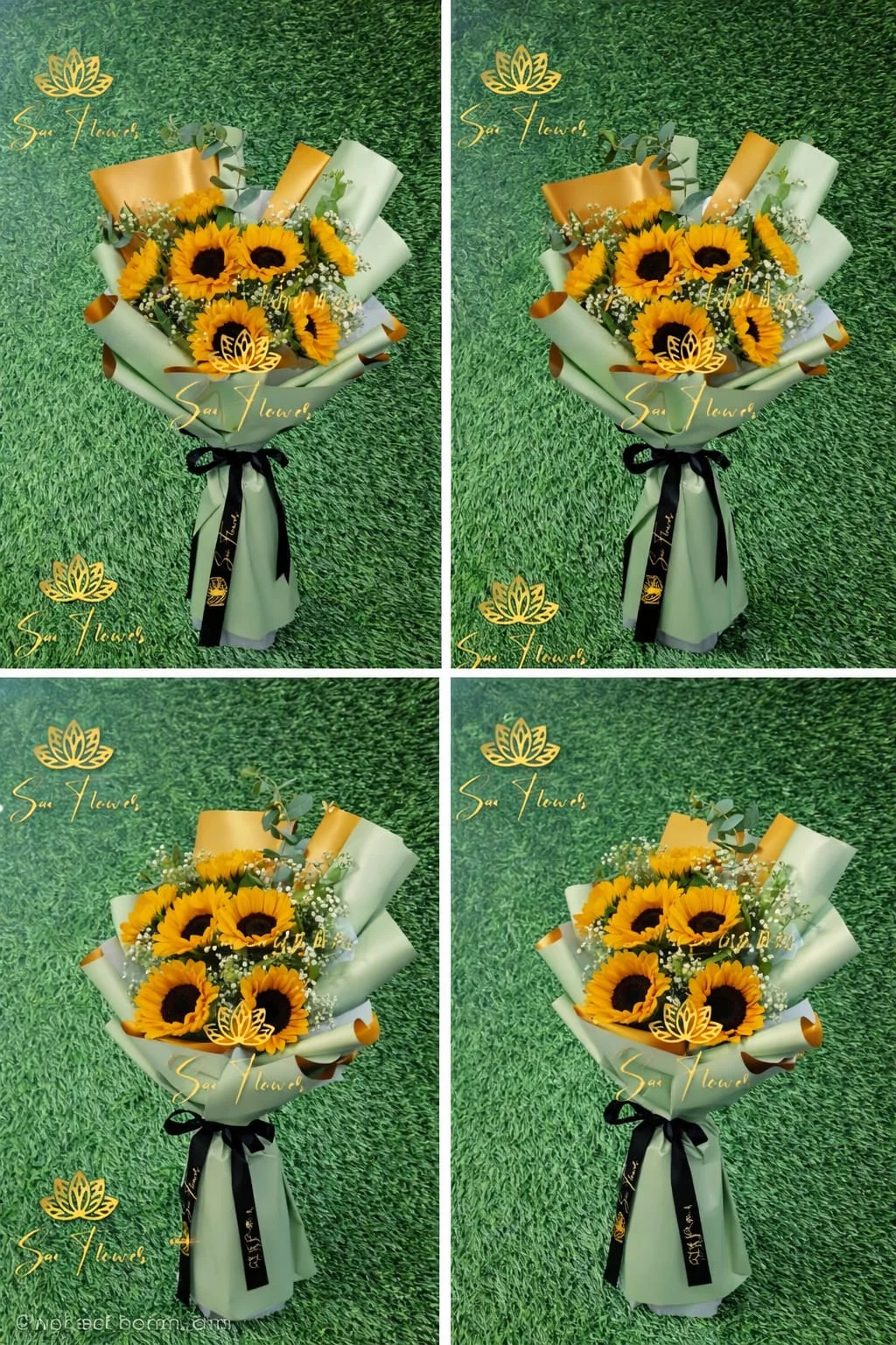 Sage Sunflower Bloom Luxe Bouquet gallery