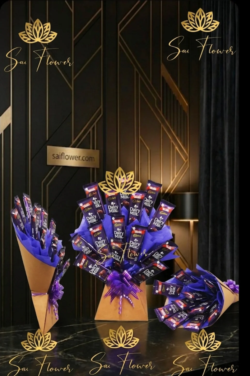 "The Sweet Sensation" Luxury Cadbury Dairy Milk Chocolate Bouquet - Perfect Delhi Gift with Same-Day Delivery gallery