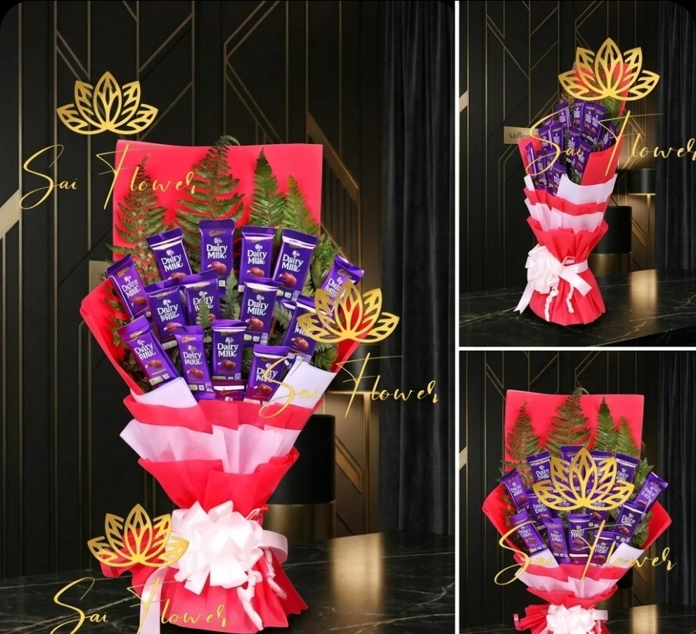 The Indulgent 'Sweet Blooms' Cadbury Dairy Milk Chocolate 'Flower' Bouquet: An Exquisite Surprise from Delhi's Premier Florist gallery
