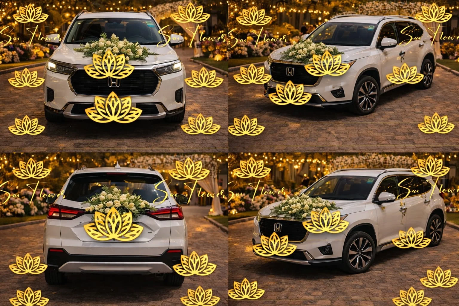 Luxury Wedding Car Decoration in Delhi | Premium Fresh Flowers by SaiFlower gallery