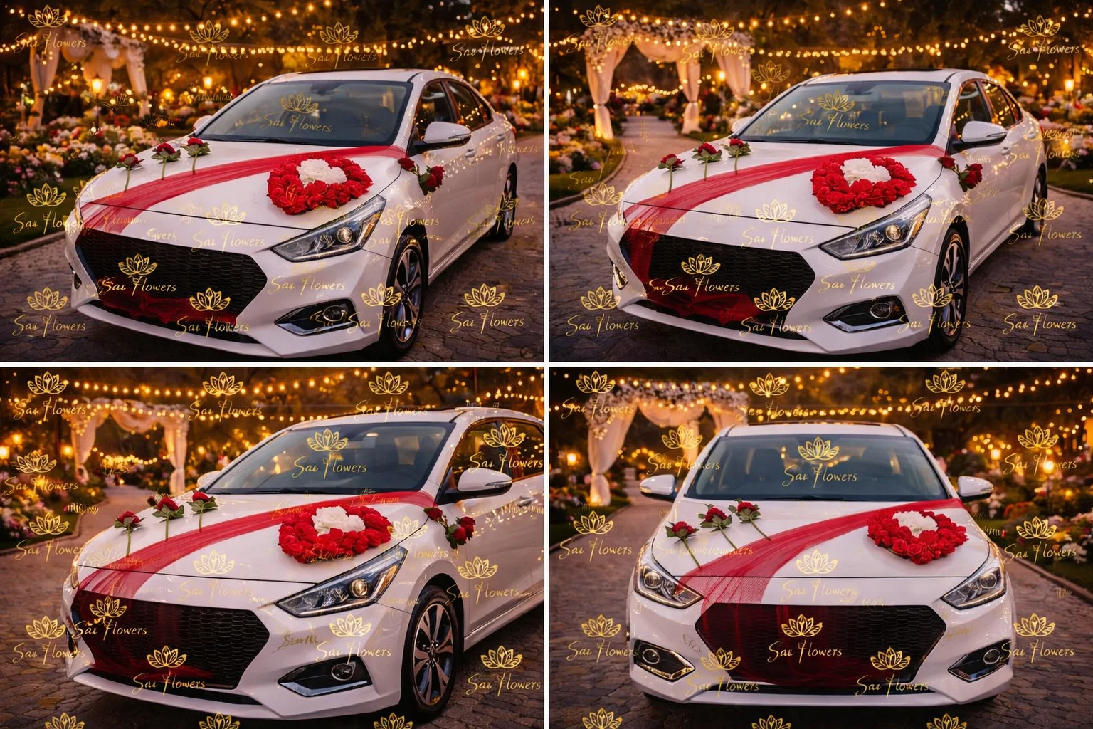 The Regal 'Amore' Red Rose Heart Luxury Car Decoration for Weddings & Events - Delhi gallery