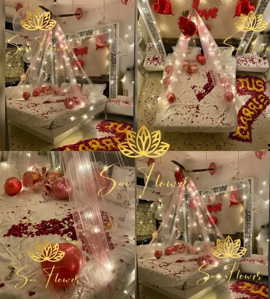 Eternal Romance: Luxury Floral & Canopy Bed Decoration for Unforgettable Celebrations in Delhi gallery