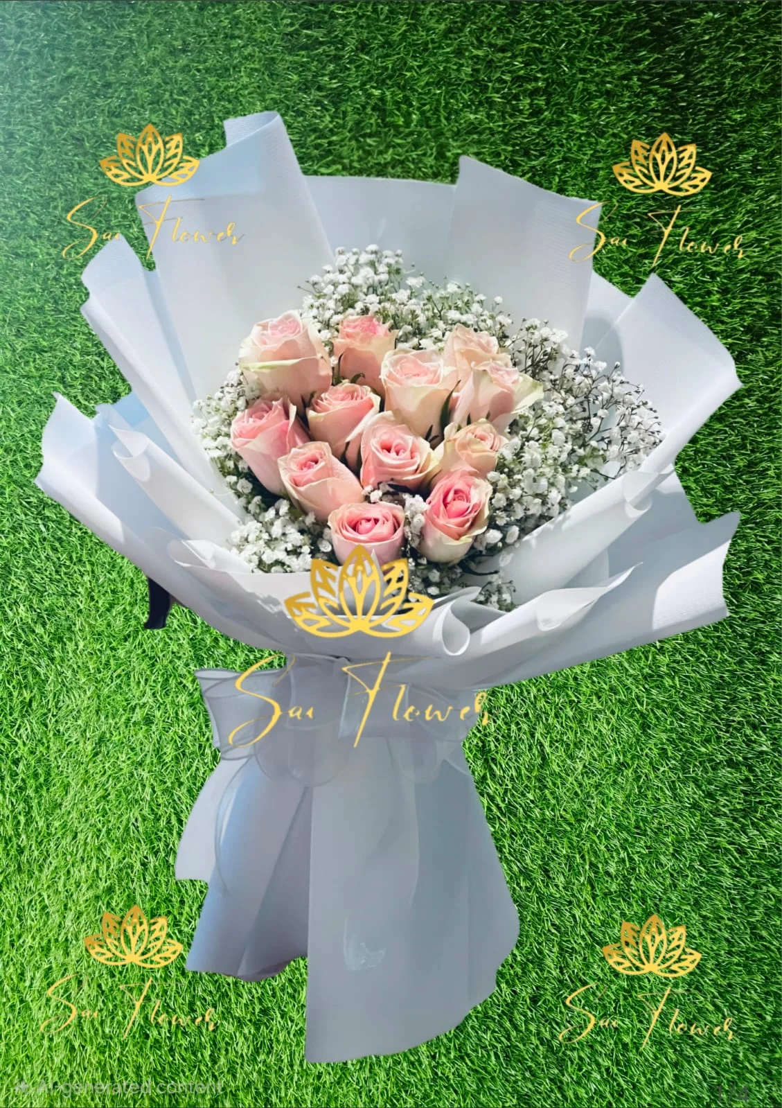 Blush Pink Rose Bouquet