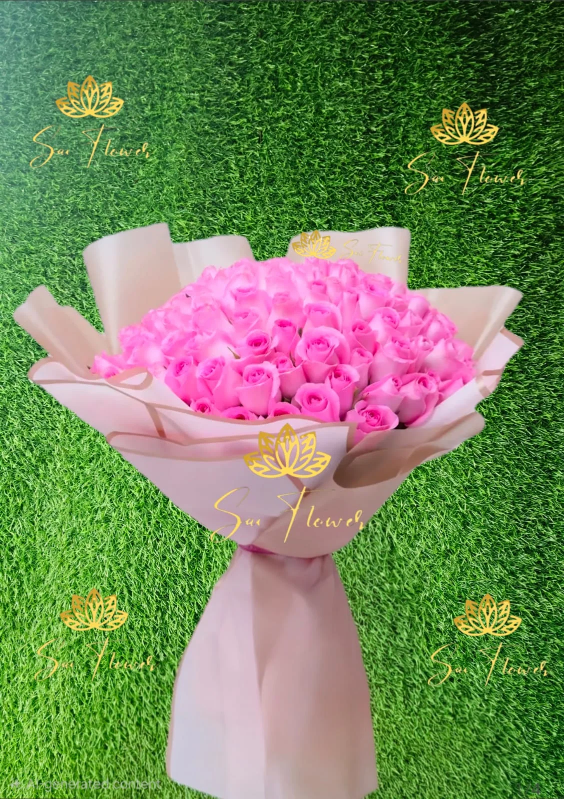 Luxury Pink Rose Grand Bouquet