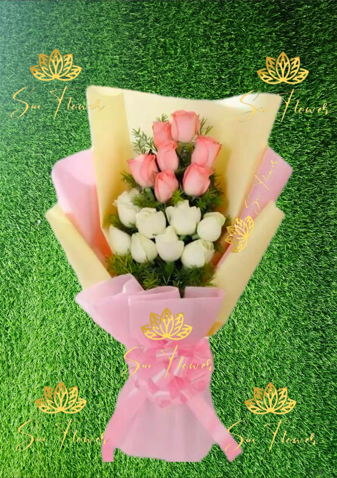 Blush Harmony Rose Bouquet