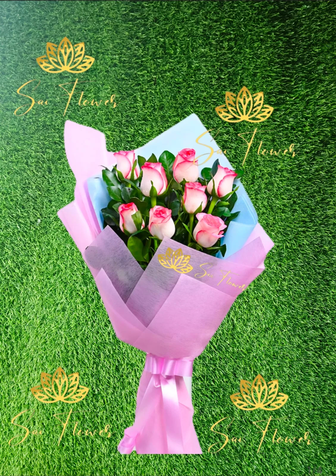 Pastel Pink Rose Elegance Bouquet