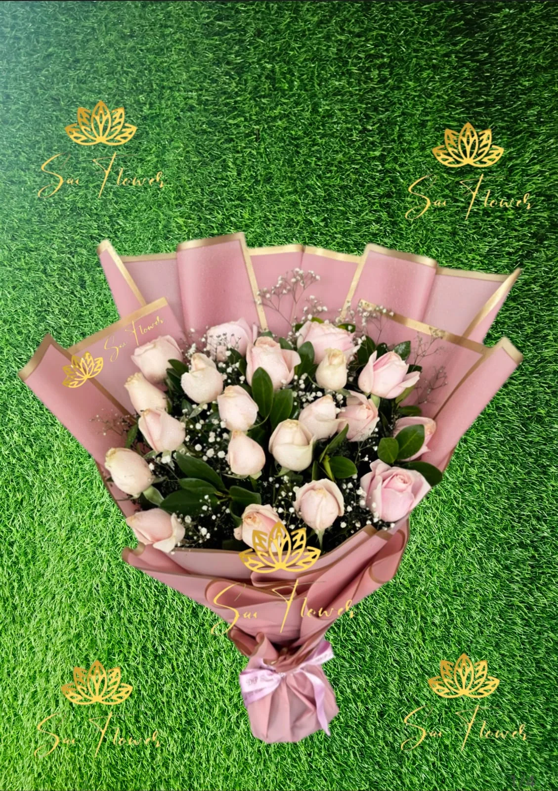 Blush Whisper Rose Bouquet