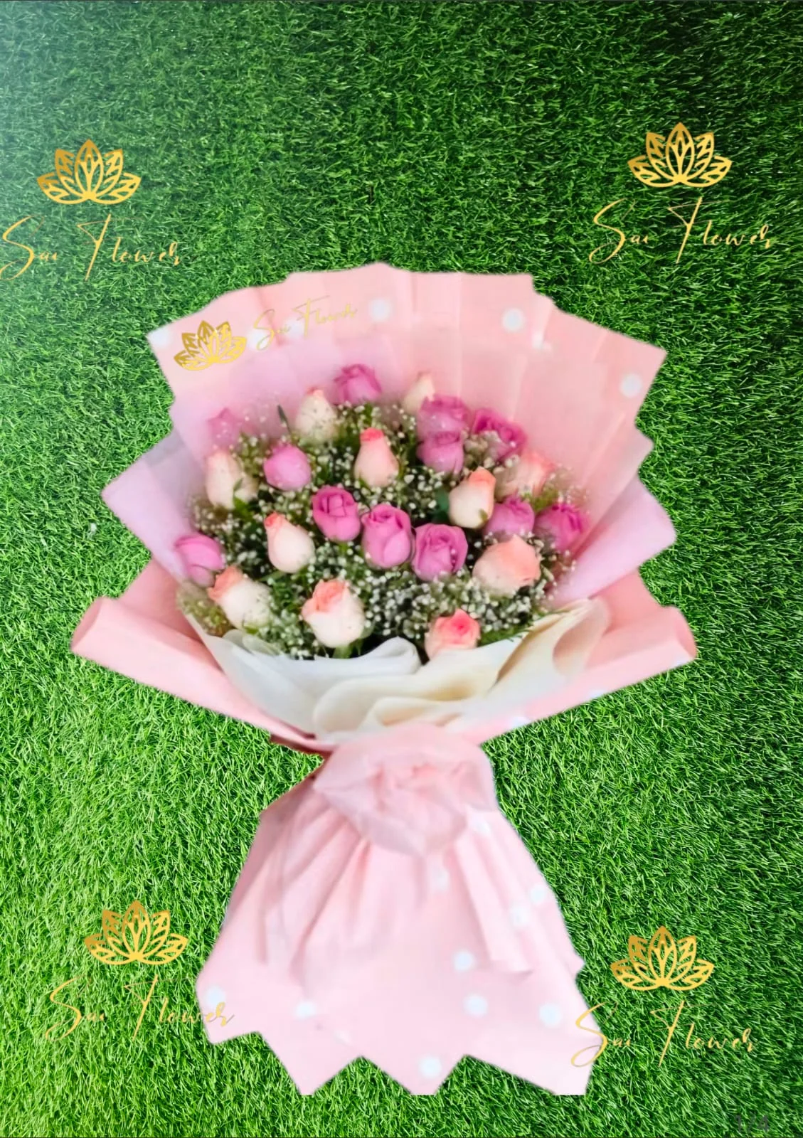 Pink Blush Baby Rose Bouquet