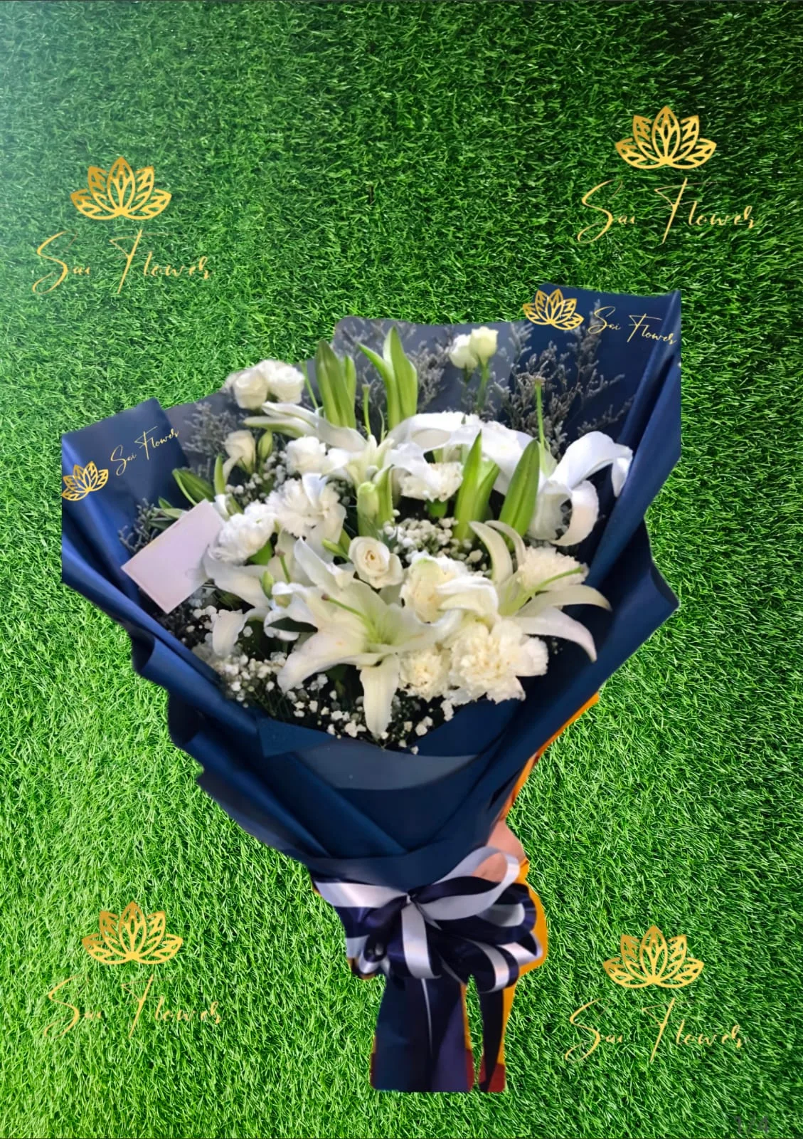 Royal White Lily Elegance Bouquet