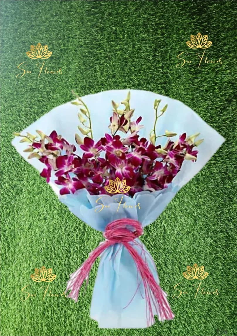 Royal Purple Orchid Bliss Bouquet