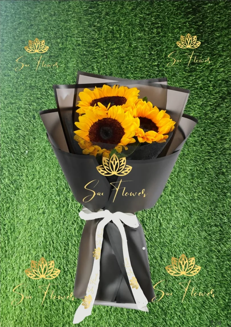 Triple Sunflower Elegance Bouquet