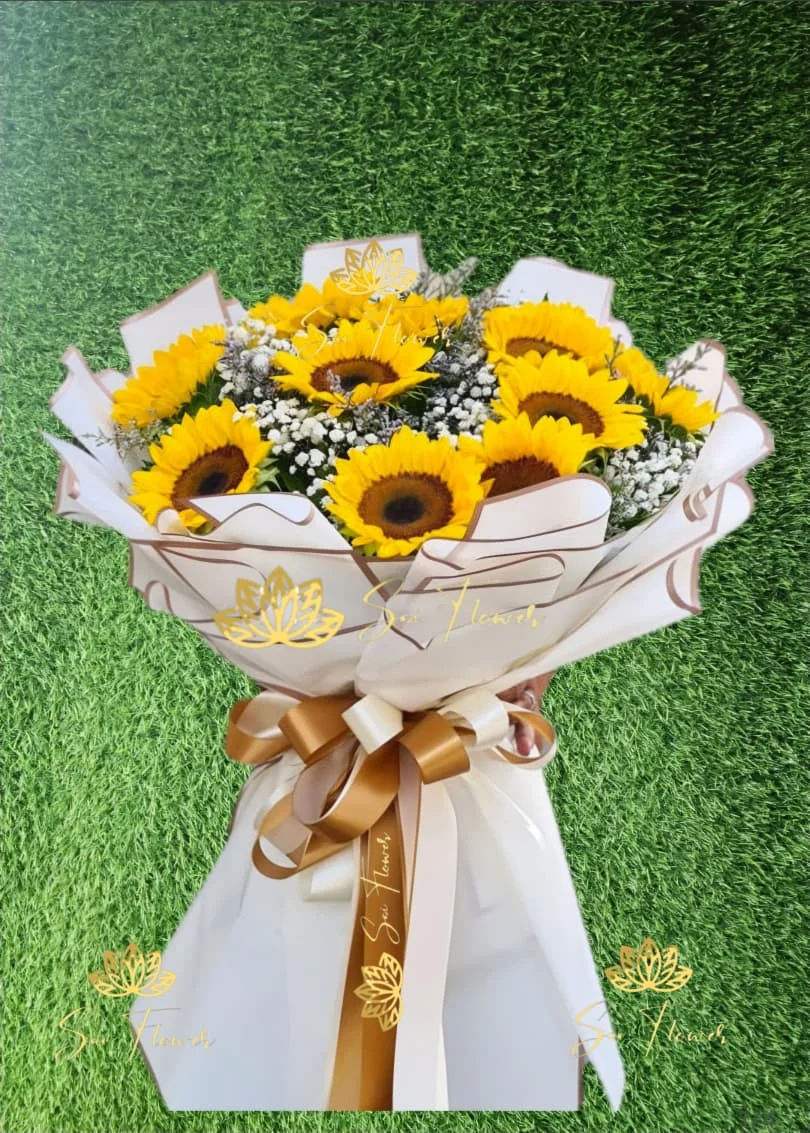 Golden Sunflower Celebration Bouquet
