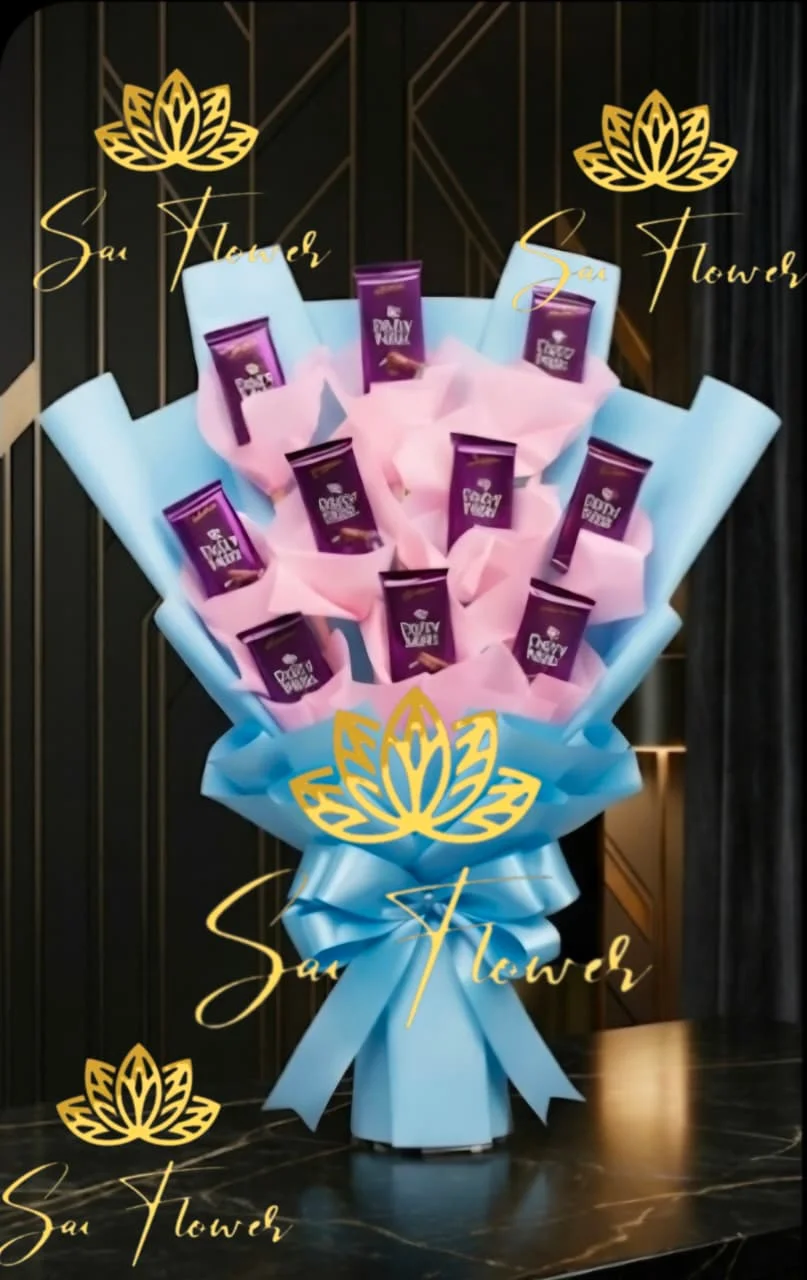 The Sweetest Surprise: Premium Dairy Milk Chocolate Bouquet | SaiFlower Delhi