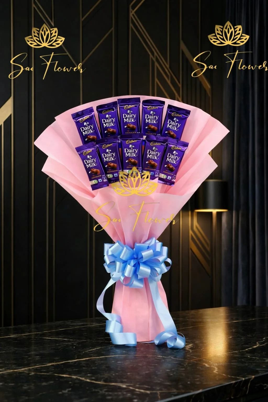 Sweetest Affection Cadbury Dairy Milk Chocolate Bouquet - Perfect Gift for Delhi Delivery