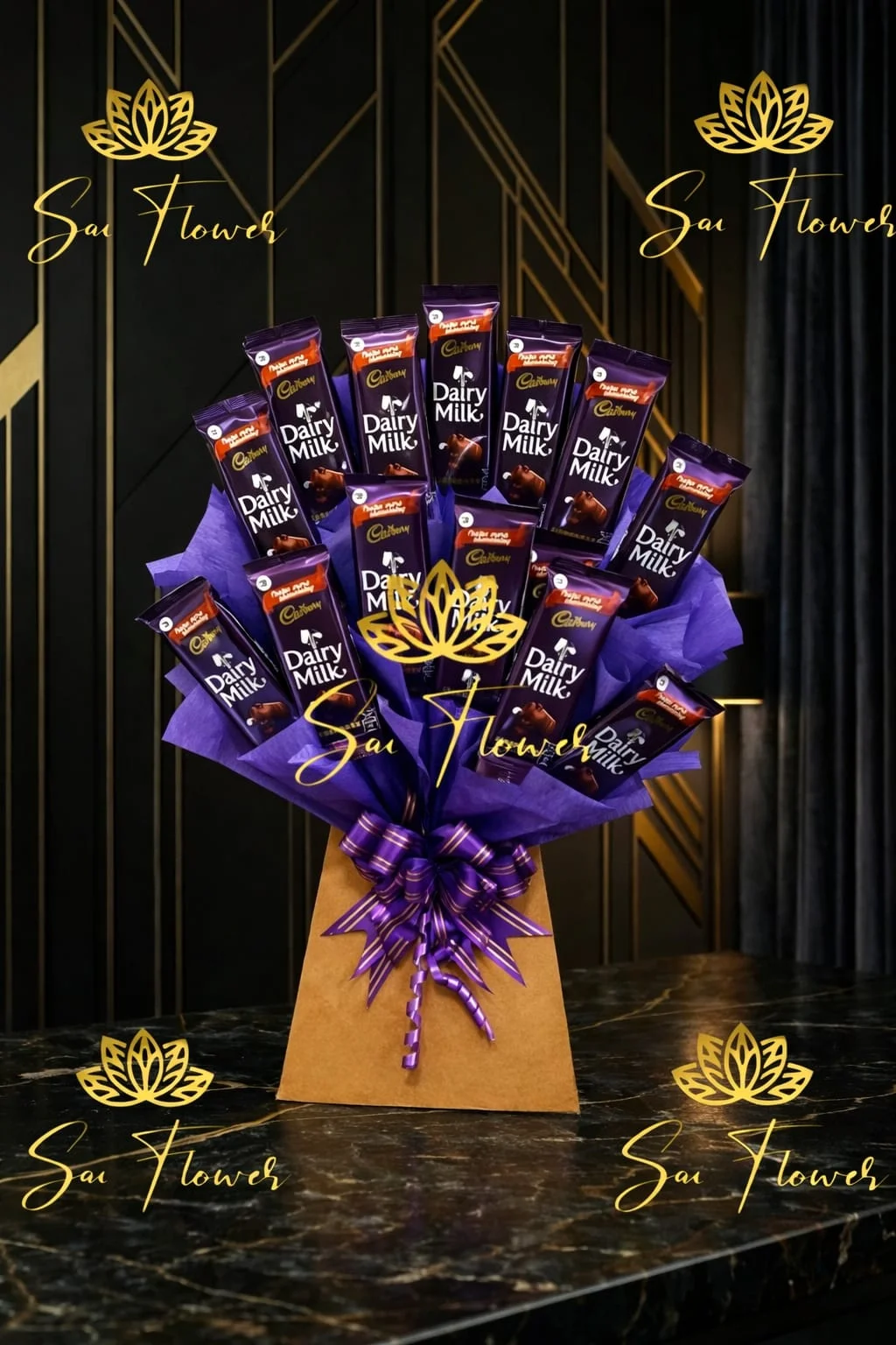 "The Sweet Sensation" Luxury Cadbury Dairy Milk Chocolate Bouquet - Perfect Delhi Gift with Same-Day Delivery