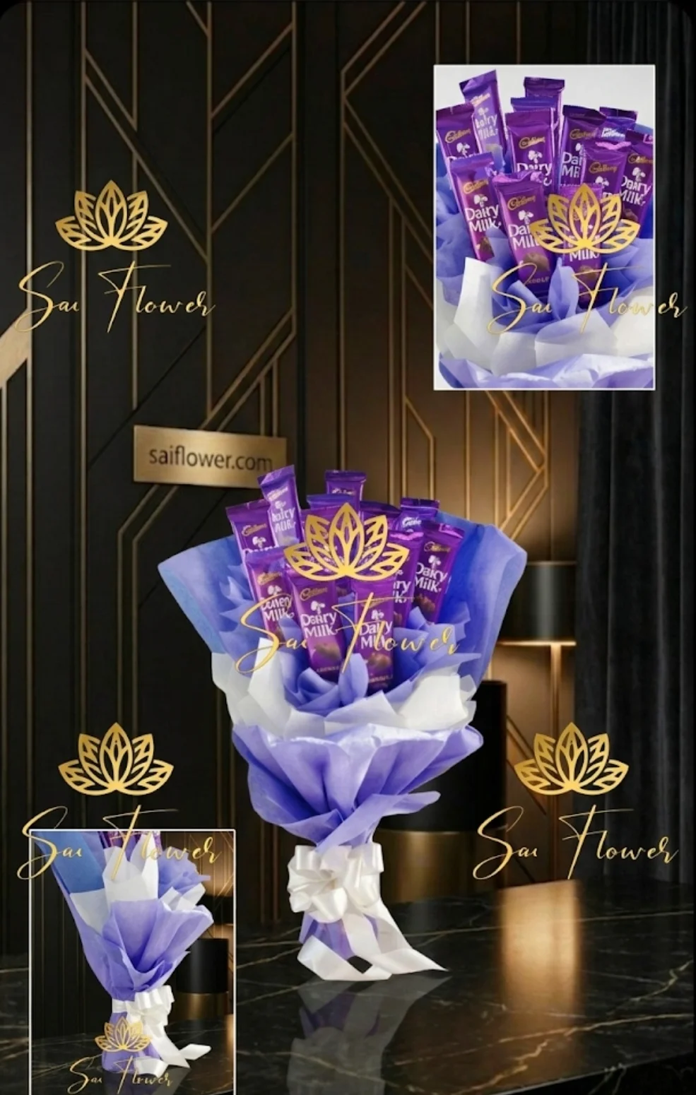 Luxurious Cadbury Dairy Milk Silk Gifting Bouquet - Express Delhi Delivery